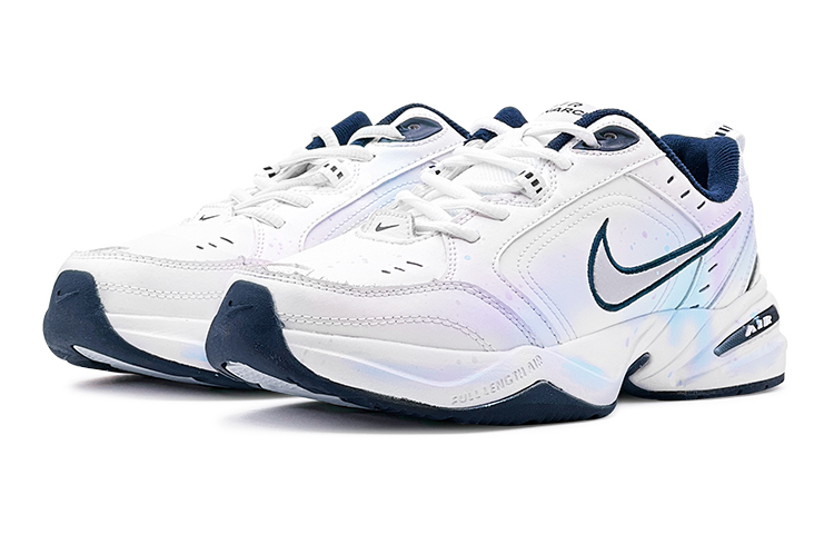 Lookbook [Zapatillas Personalizadas] Nike Air Monarch 4 'Azul Ciberpunk-Blanco' 415445-102(TeamS-炫彩缤纷老爹S-BOX)