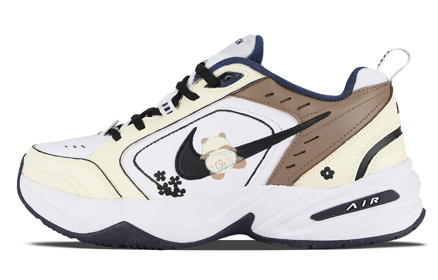 [Custom Shoes] Nike Air Monarch 4 'Escape Qi-Zai Yellow Brown' 圖 2