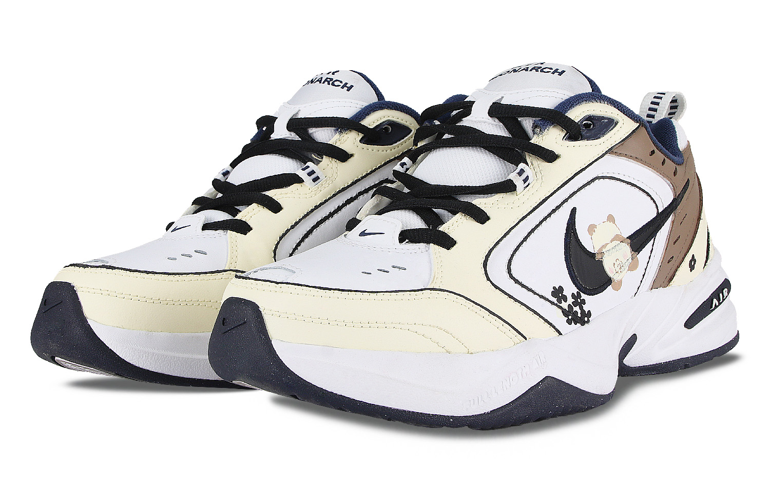 [Custom Shoes] Nike Air Monarch 4 'Escape Qi-Zai Yellow Brown' 圖 4