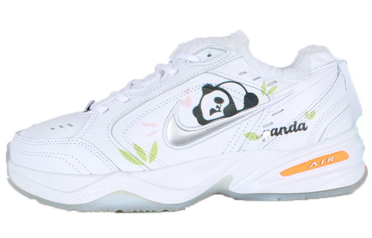 Buy Custom Shoes Nike Air Monarch 4 Green Panda Snow Day Novelship