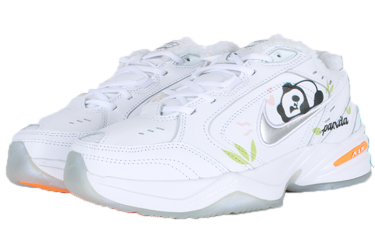 Shop [定制鞋] Nike Air Monarch 4 '青绿熊猫雪天' AV6676-100(Team10-绿竹熊猫)