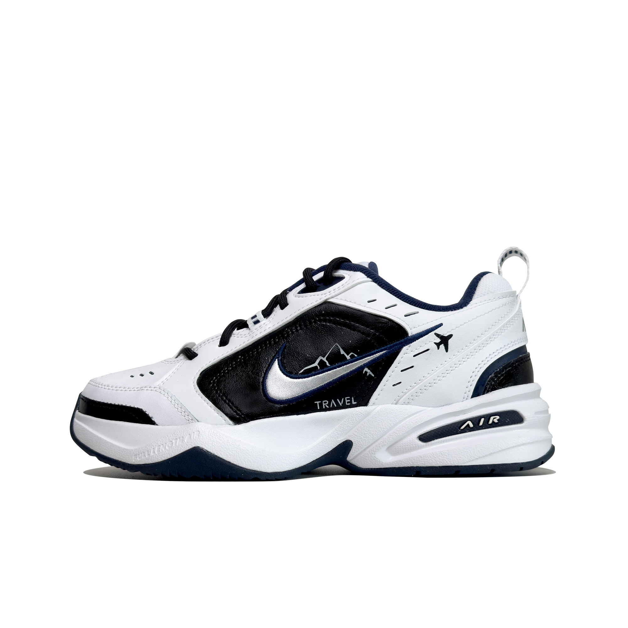 [Custom Shoes] Nike Air Monarch 4 'Grey White'
