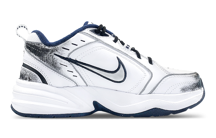 [Custom Shoes] Nike Air Monarch 4 'Ink Bamboo - White Black' 圖 3