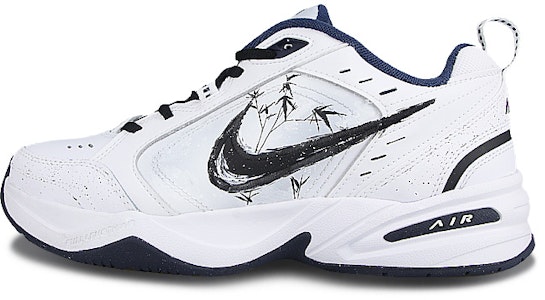 【訂製球鞋】Nike Air Monarch 4 國風 水墨竹子 復古經典 低幫 老爹鞋 男女同款 白黑 Buy 【訂製球鞋】Nike Air Monarch 4 國風 水墨竹子 復古經典 低幫 老爹鞋 男女同款 白黑