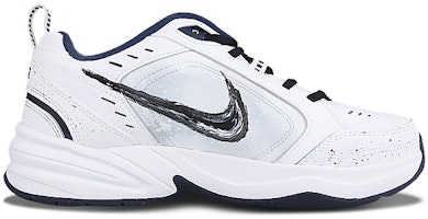 【訂製球鞋】Nike Air Monarch 4 國風 水墨竹子 復古經典 低幫 老爹鞋 男女同款 白黑 Order 【訂製球鞋】Nike Air Monarch 4 國風 水墨竹子 復古經典 低幫 老爹鞋 男女同款 白黑