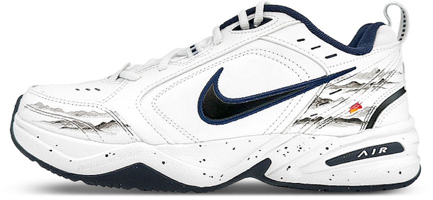 【定制球鞋】Nike Air Monarch 4 球場精靈 水墨 日出 休閒 禮盒 低幫 老爹鞋 男女同款 黑白 Buy 【定制球鞋】Nike Air Monarch 4 球場精靈 水墨 日出 休閒 禮盒 低幫 老爹鞋 男女同款 黑白
