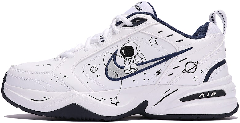【客製球鞋】Nike Air Monarch 4 白海軍藍 星際 宇航員 塗鴉 低筒 老爹鞋 男女同款 白藍 Buy 【客製球鞋】Nike Air Monarch 4 白海軍藍 星際 宇航員 塗鴉 低筒 老爹鞋 男女同款 白藍