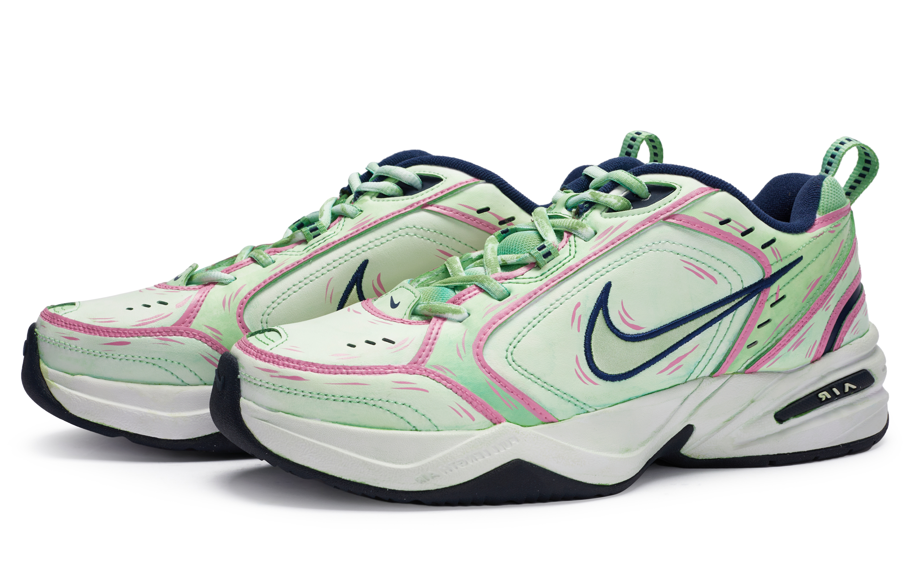 [Custom Shoes] Nike Air Monarch 4 'Matcha Berry' 圖 3