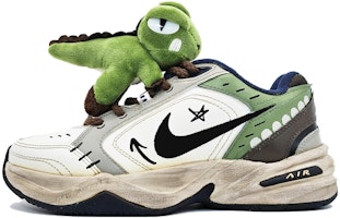 【カスタムシューズ】ナイキ エア モナーク 4 '抹茶ダイナソー - ホワイトグリーン' 415445-102(Team66-抹茶恐龙仔) Order 【カスタムシューズ】ナイキ エア モナーク 4 '抹茶ダイナソー - ホワイトグリーン' 415445-102(Team66-抹茶恐龙仔)