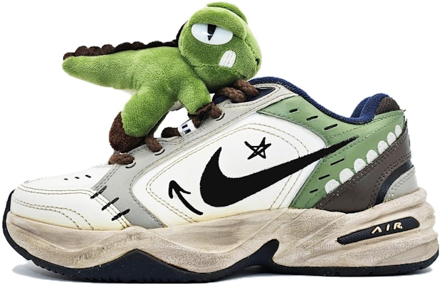 【定制鞋款】耐克Air Monarch 4“抹茶恐龙 - 白绿” 415445-102(Team66-抹茶恐龙仔) Order 【定制鞋款】耐克Air Monarch 4“抹茶恐龙 - 白绿” 415445-102(Team66-抹茶恐龙仔)