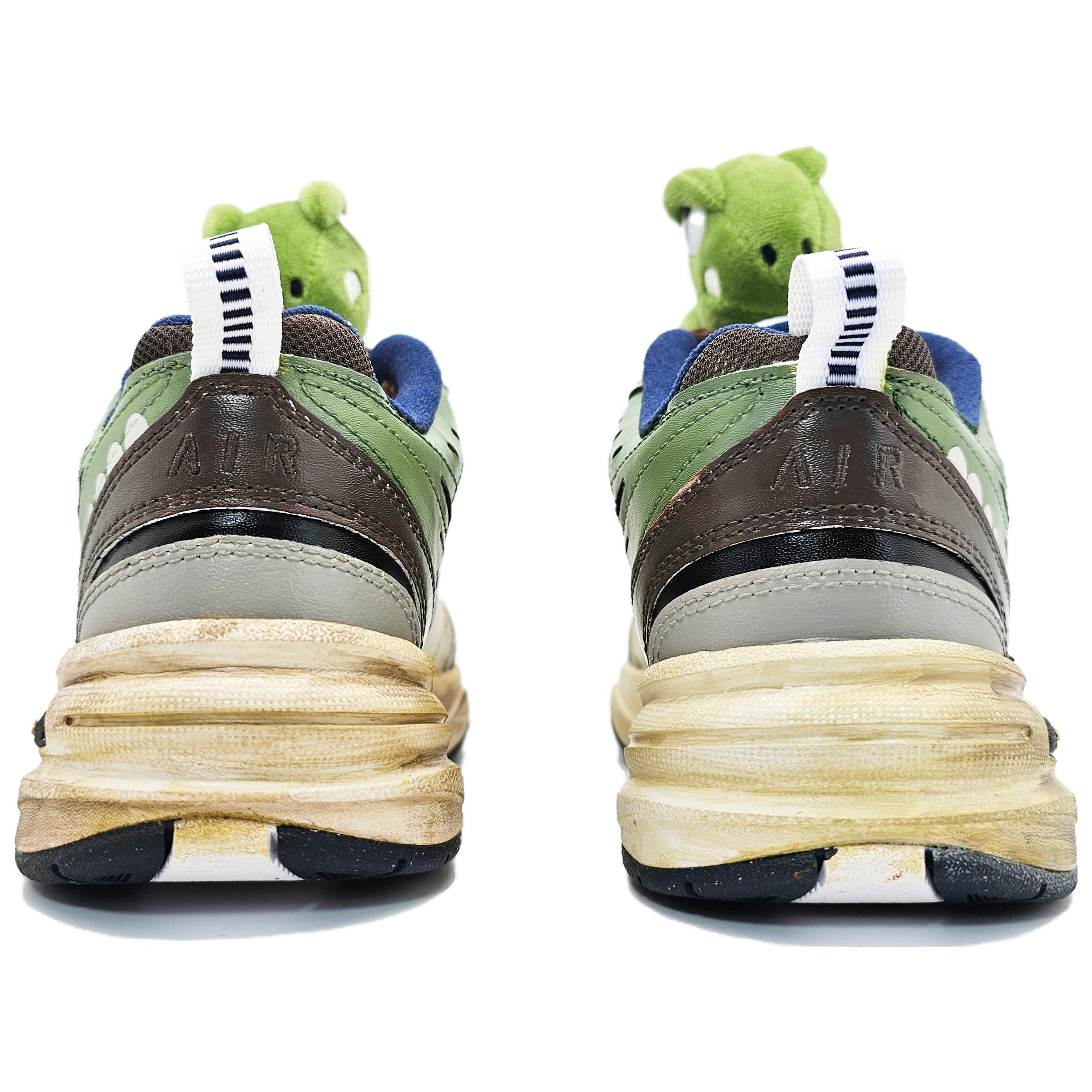 Purchase 【カスタムシューズ】ナイキ エア モナーク 4 '抹茶ダイナソー - ホワイトグリーン' 415445-102（Team66-抹茶恐龙仔）