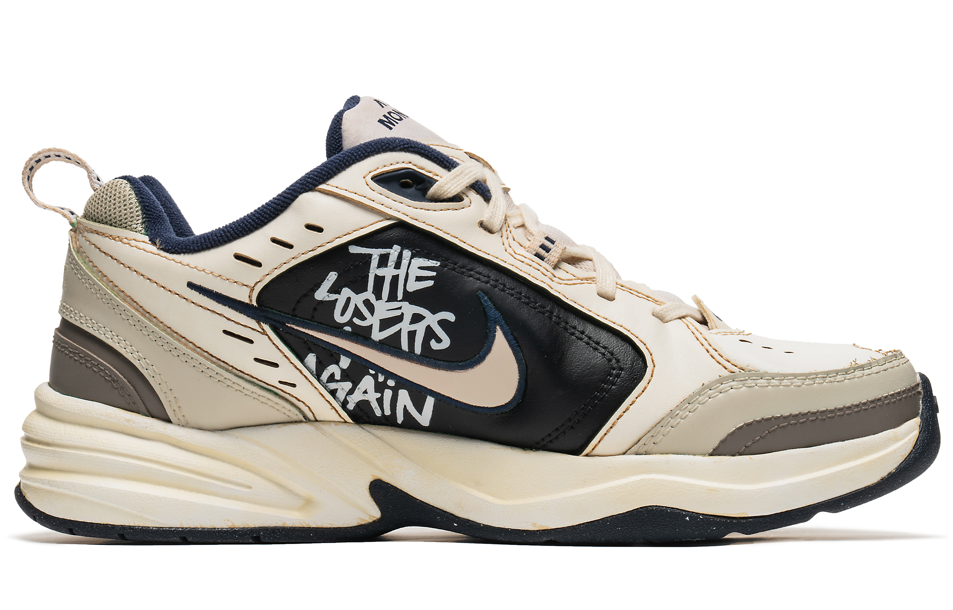 Order 나이키 커스텀 에어 모나크 4 '모카 블랙' (Nike Custom Air Monarch 4 'Mocha Black') 415445-102(Team67男女款黑8M2K)