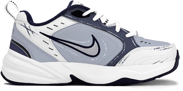 【訂製球鞋】Nike Air Monarch 4 改色訂製 莫蘭迪風 增高 復古 限定鞋盒 低筒 爸爸鞋 男女同款 灰藍 Order 【訂製球鞋】Nike Air Monarch 4 改色訂製 莫蘭迪風 增高 復古 限定鞋盒 低筒 爸爸鞋 男女同款 灰藍