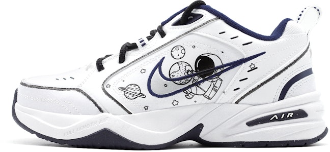 【定製球鞋】Nike Air Monarch 4 遨遊宇宙 神秘太空 二次元 防滑耐磨增高 低筒 老爹鞋 男女同款 藍白黑 Order 【定製球鞋】Nike Air Monarch 4 遨遊宇宙 神秘太空 二次元 防滑耐磨增高 低筒 老爹鞋 男女同款 藍白黑