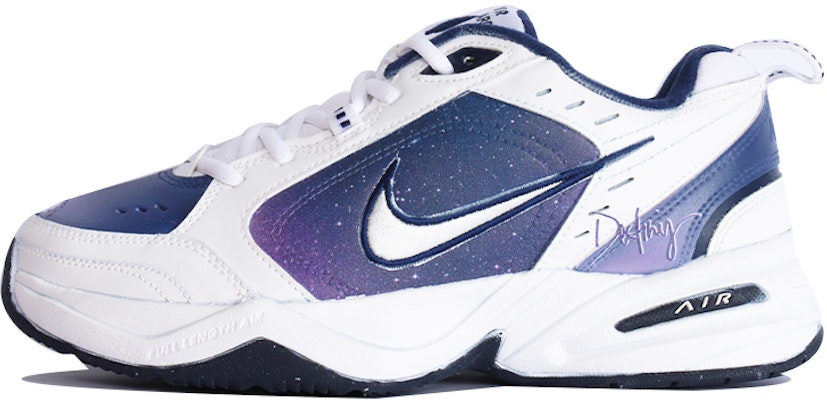 【訂製球鞋】Nike Air Monarch 4 神秘星空 紫色星雲 復古經典 低筒 老爹鞋 男女款式 藍白 Buy 【訂製球鞋】Nike Air Monarch 4 神秘星空 紫色星雲 復古經典 低筒 老爹鞋 男女款式 藍白