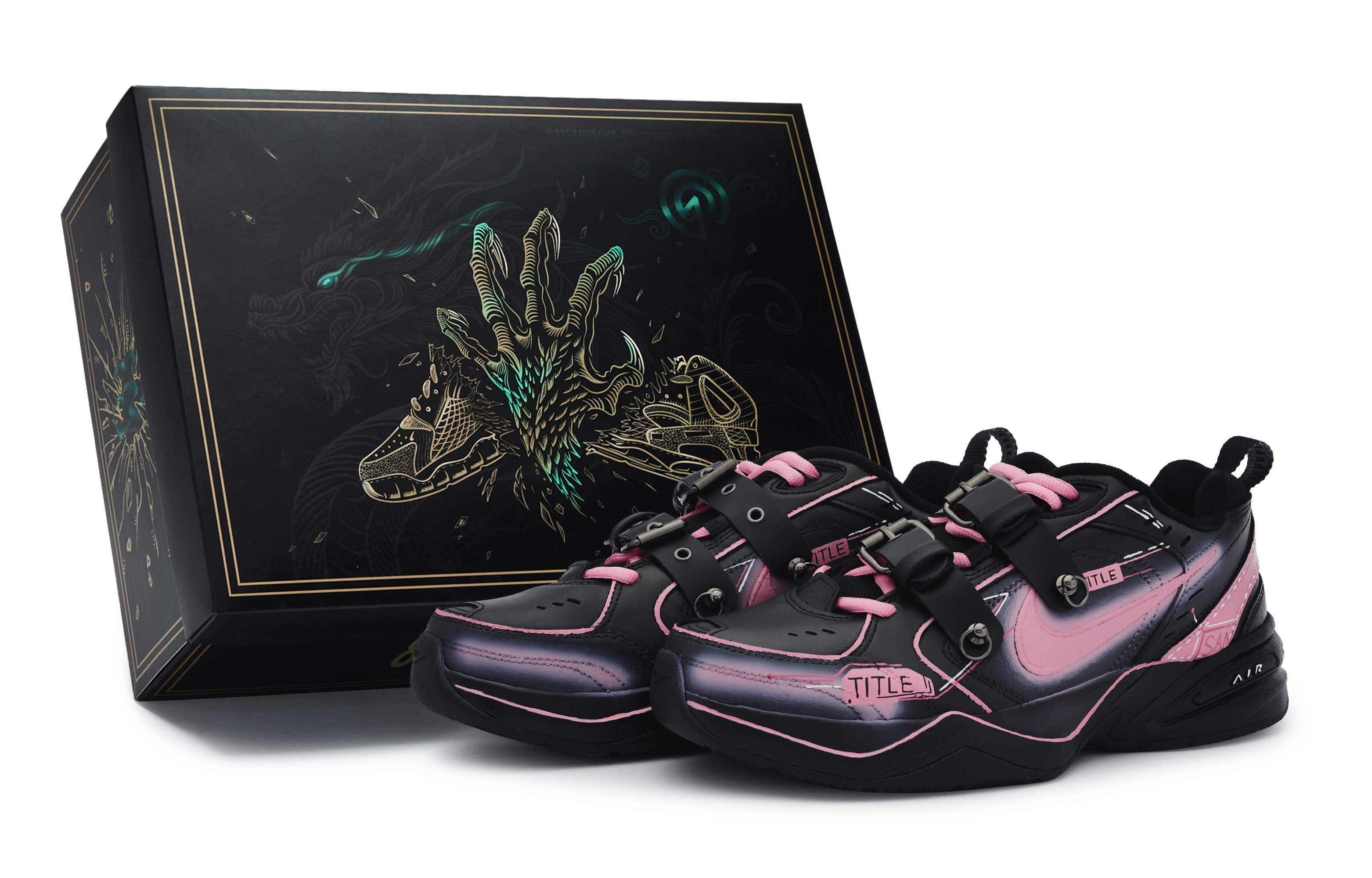 nike air monarch neon