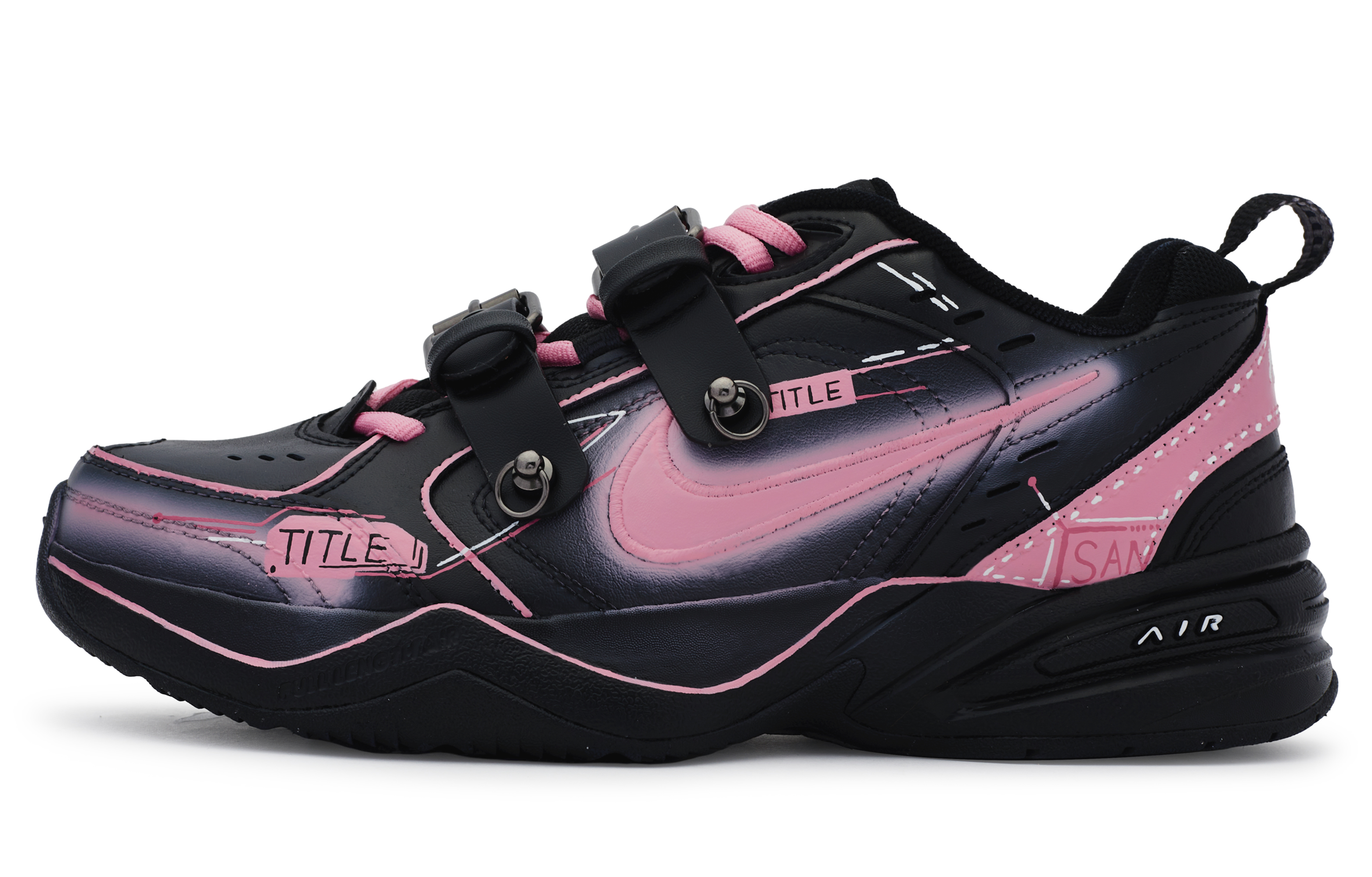 [Custom Shoes] Nike Air Monarch 4 'Neon Radio' 圖 2