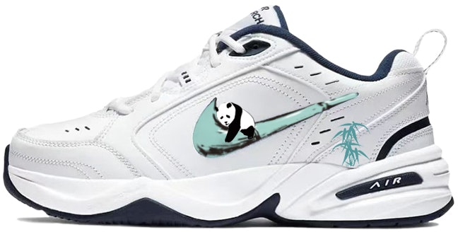 custom-shoes-nike-air-monarch-4-panda-bamboo-blue-white-green