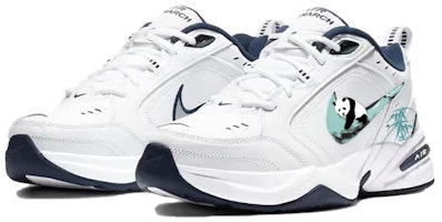 나이키 에어 모나크 4 '판다 블루 그린' (커스텀) 415445-102(Team56-熊猫抱竹) Lookbook 나이키 에어 모나크 4 '판다 블루 그린' (커스텀) 415445-102(Team56-熊猫抱竹)