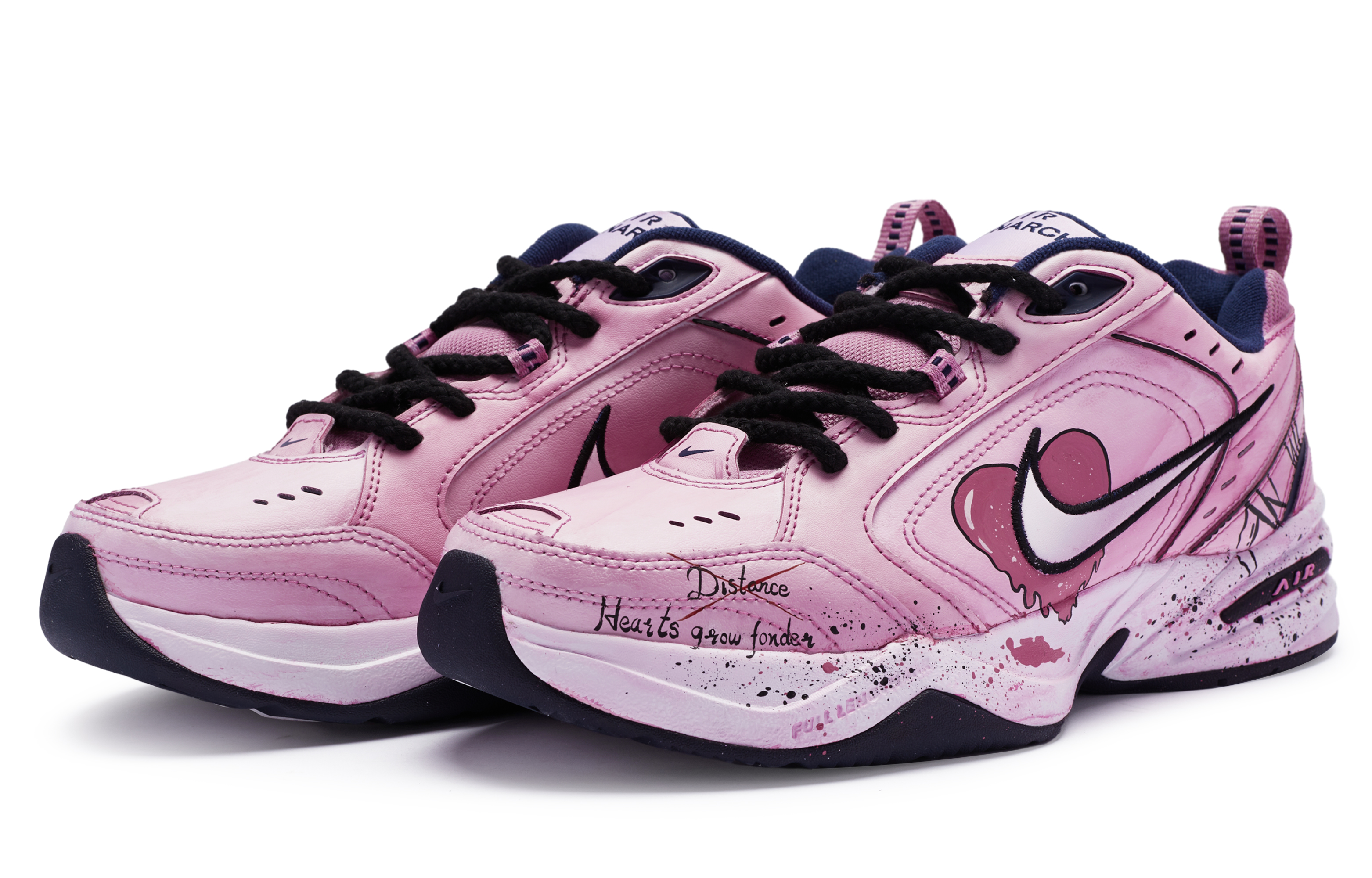 [Custom Shoes] Nike Air Monarch 4 'Pink and Black Sweet Cool' 圖 3