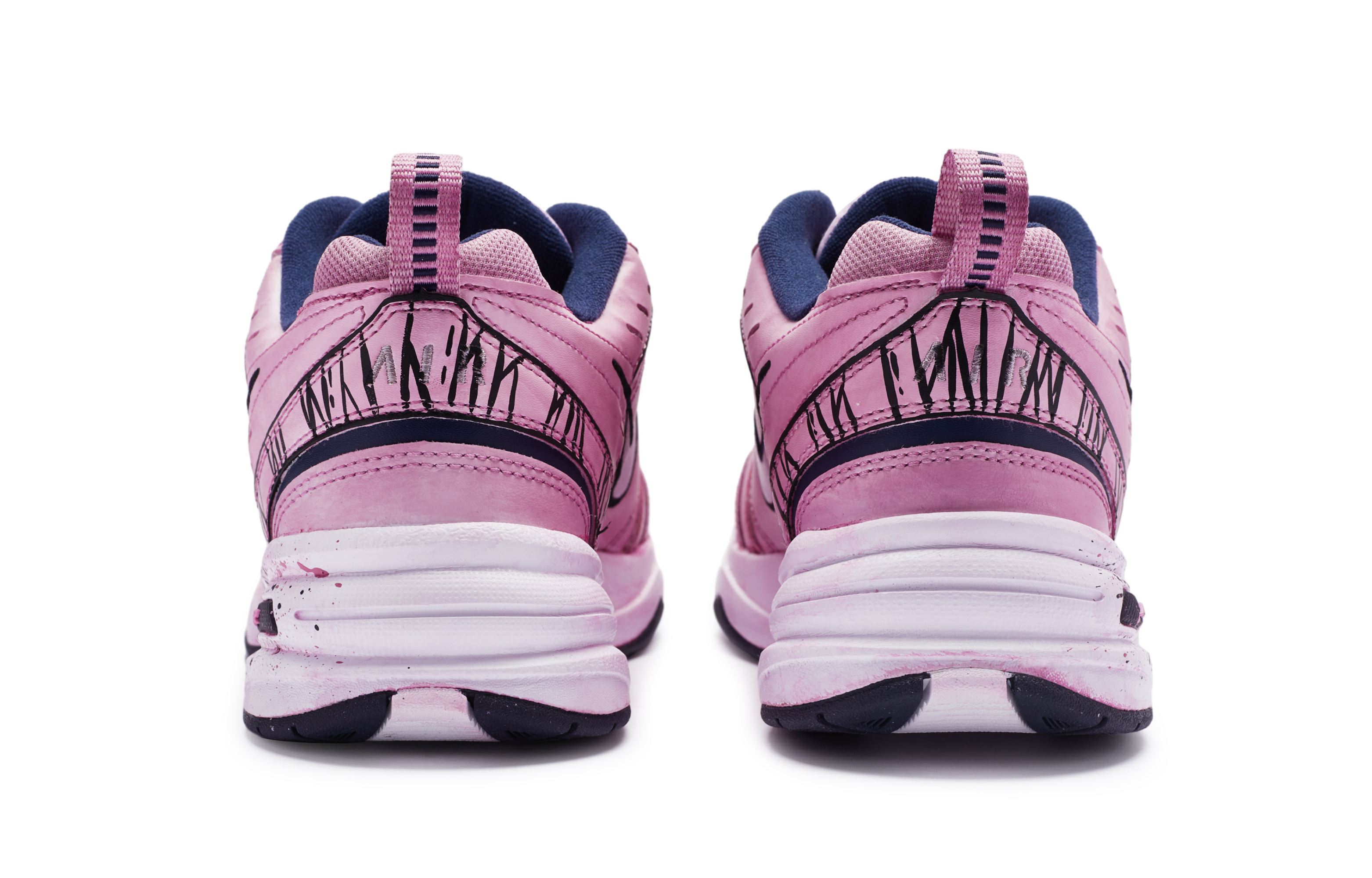 [Custom Shoes] Nike Air Monarch 4 'Pink and Black Sweet Cool' 圖 4