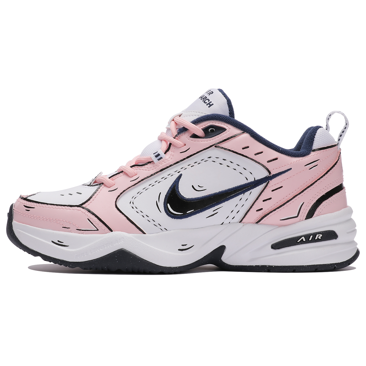 [Custom Shoes] Nike Air Monarch 4 'Pink Romantic'