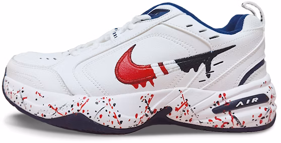 custom-shoes-nike-air-monarch-4-red-black-splatter