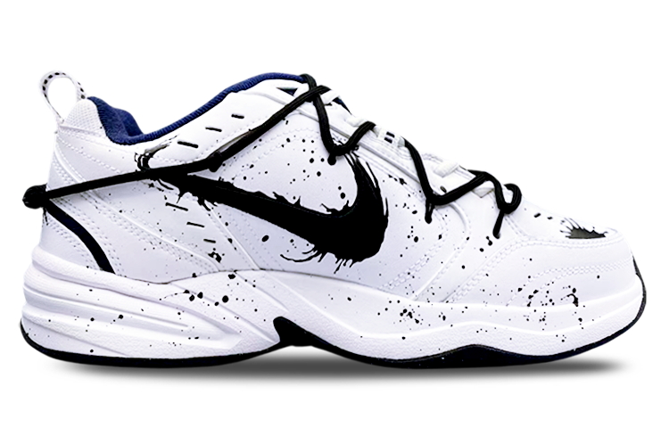 [Custom Shoes] Nike Air Monarch 4 'Satan Sacrifice White Navy' 圖 3