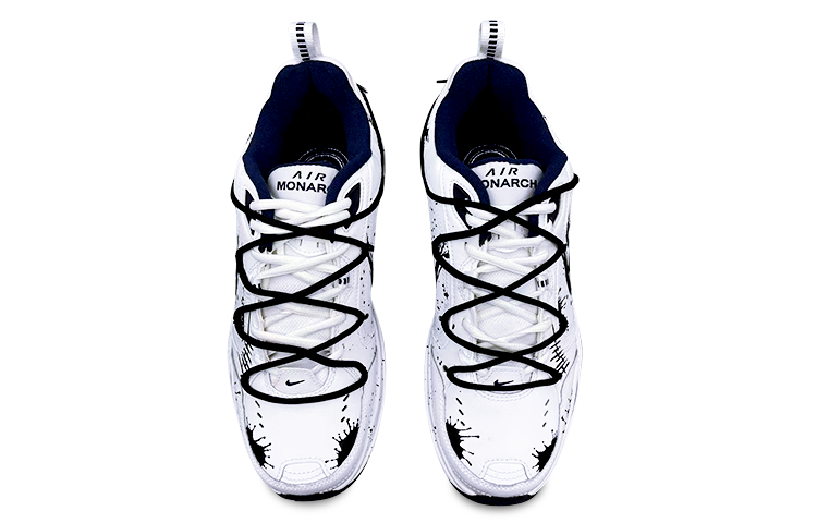 [Custom Shoes] Nike Air Monarch 4 'Satan Sacrifice White Navy' 圖 5