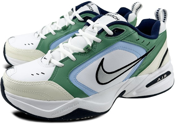 Buy Custom Shoes Nike Air Monarch 4 White Green Novelship