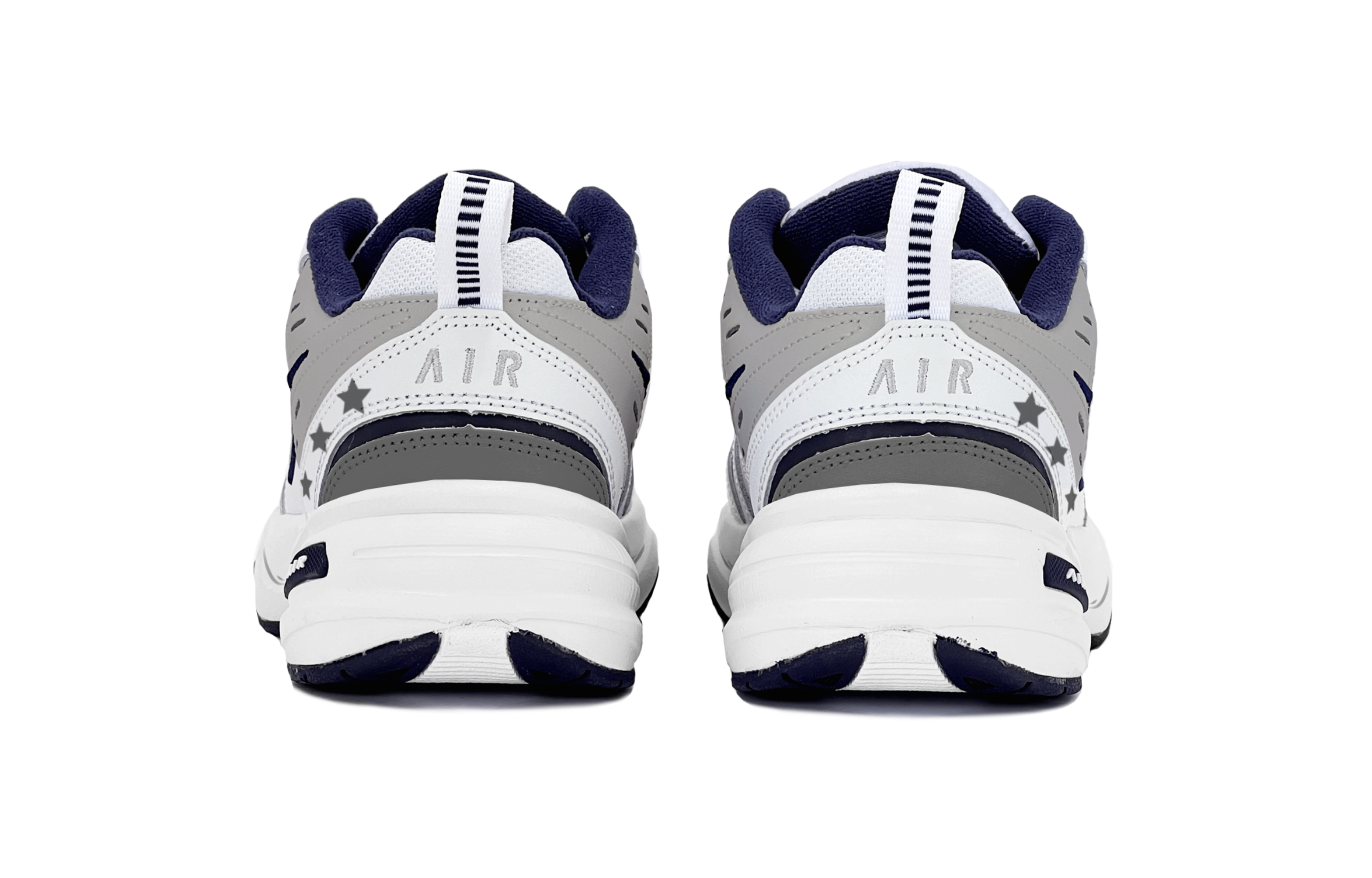 Shop [定制鞋] 耐克 Air Monarch 4 '白灰星男孩' 415445-102(TeamS-星星S-BOX)