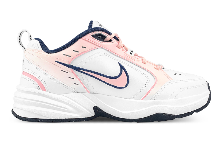 Lookbook [Kasut Custom] Nike Air Monarch 4 'Putih-Pudar Merah Jambu' 415445-102(Team47-M4纽扣)