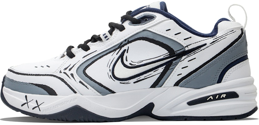 【定制球鞋】Nike Air Monarch 4 風力流動 小眾 復古風 防滑耐磨 老爹鞋 男女同款 白藍 Buy 【定制球鞋】Nike Air Monarch 4 風力流動 小眾 復古風 防滑耐磨 老爹鞋 男女同款 白藍