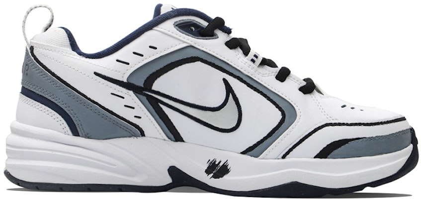 【定制球鞋】Nike Air Monarch 4 風力流動 小眾 復古風 防滑耐磨 老爹鞋 男女同款 白藍 Order 【定制球鞋】Nike Air Monarch 4 風力流動 小眾 復古風 防滑耐磨 老爹鞋 男女同款 白藍