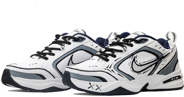 【定制球鞋】Nike Air Monarch 4 風力流動 小眾 復古風 防滑耐磨 老爹鞋 男女同款 白藍 Lookbook 【定制球鞋】Nike Air Monarch 4 風力流動 小眾 復古風 防滑耐磨 老爹鞋 男女同款 白藍