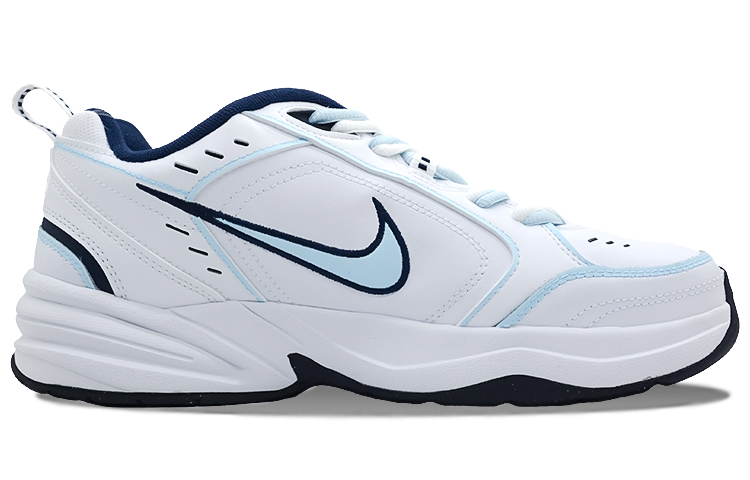 Lookbook [定制鞋] 耐克 Air Monarch 4 '白蓝' 415445-102(Team125-携手一生&蓝白)