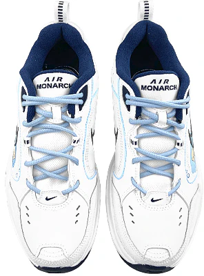 【定製球鞋】 Nike Air Monarch 4 合成皮革 游泳小狗 時尚百搭 防滑 低筒 爸爸鞋 男女同款 白藍 Purchase 【定製球鞋】 Nike Air Monarch 4 合成皮革 游泳小狗 時尚百搭 防滑 低筒 爸爸鞋 男女同款 白藍