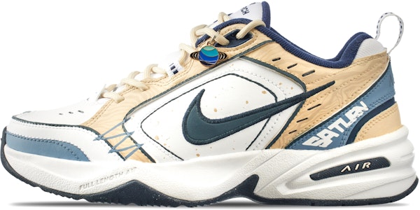 ナイキ エア モナーク 4 カスタム 白茶黄 415445-102(Team144-末日废土) Lookbook ナイキ エア モナーク 4 カスタム 白茶黄 415445-102(Team144-末日废土)