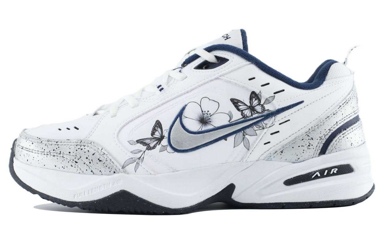 Buy Zapatillas Nike Air Monarch 4 'Blanco Azul Marino - Mariposa Tinta' 415445-102（Team205-蝶恋花）