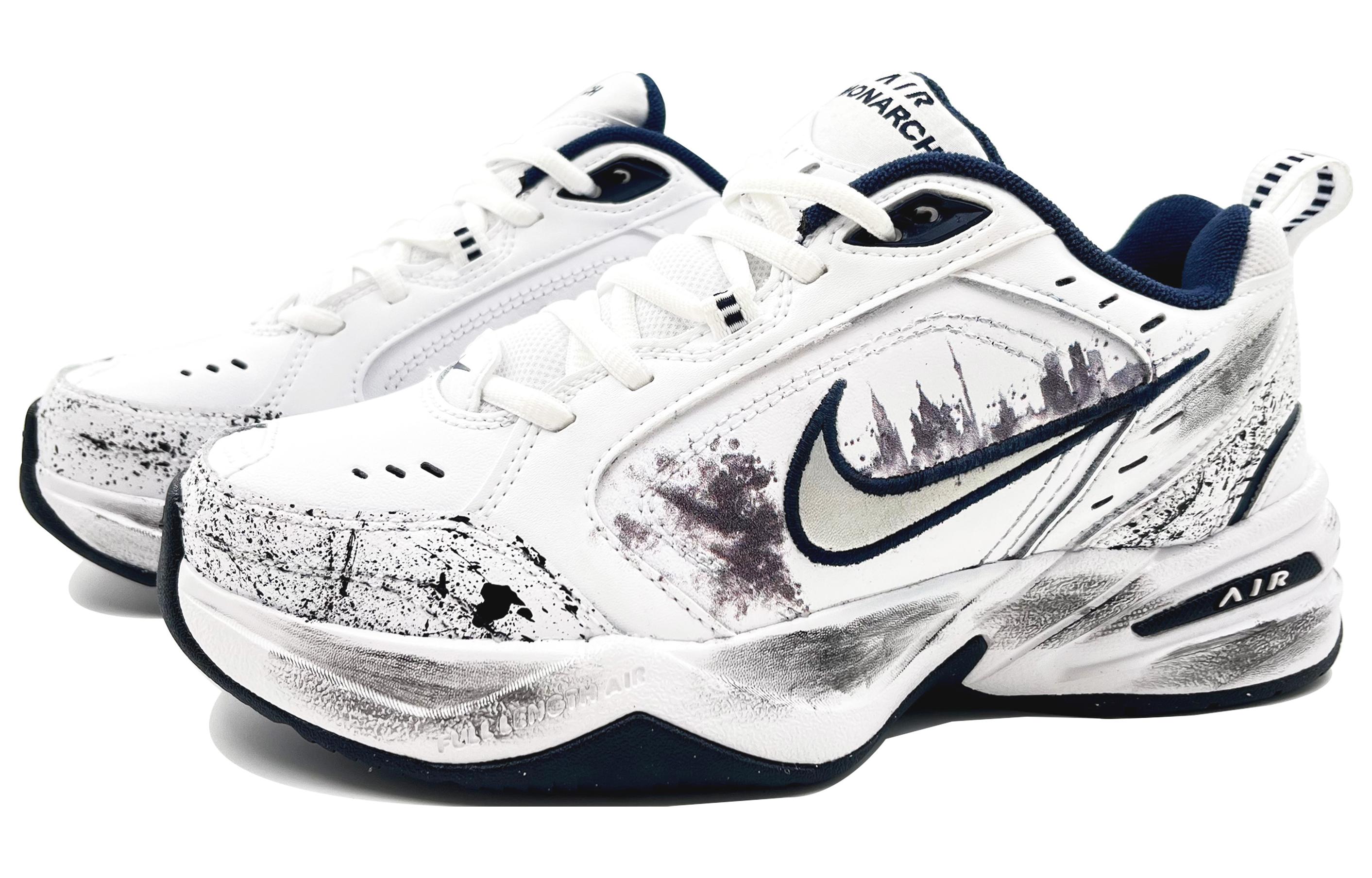 [Custom Shoes] Nike Air Monarch 4 'White Navy - Ink Shanghai' 圖 3