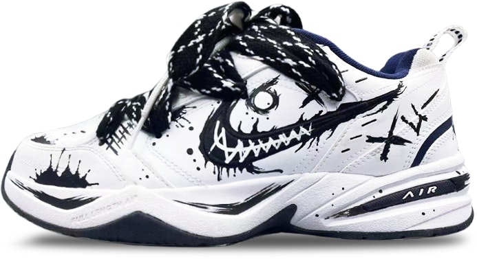 custom-shoes-nike-air-monarch-4-white-navy