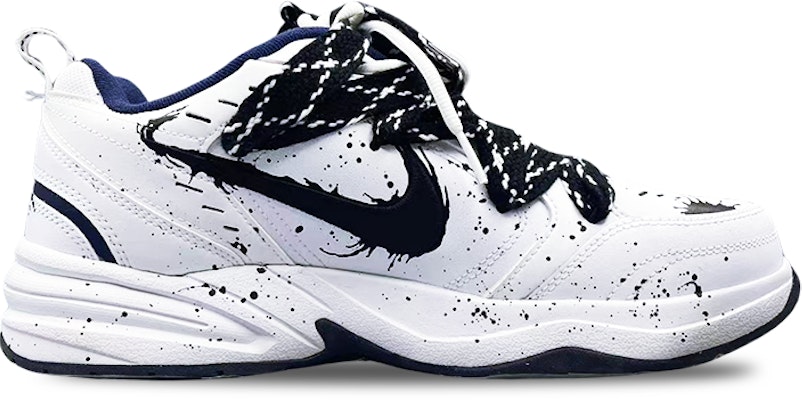 나이키 에어 모나크 4 커스텀 '화이트 네이비' 415445-102(Team75-男女同款恶魔降临黑白) Lookbook 나이키 에어 모나크 4 커스텀 '화이트 네이비' 415445-102(Team75-男女同款恶魔降临黑白)