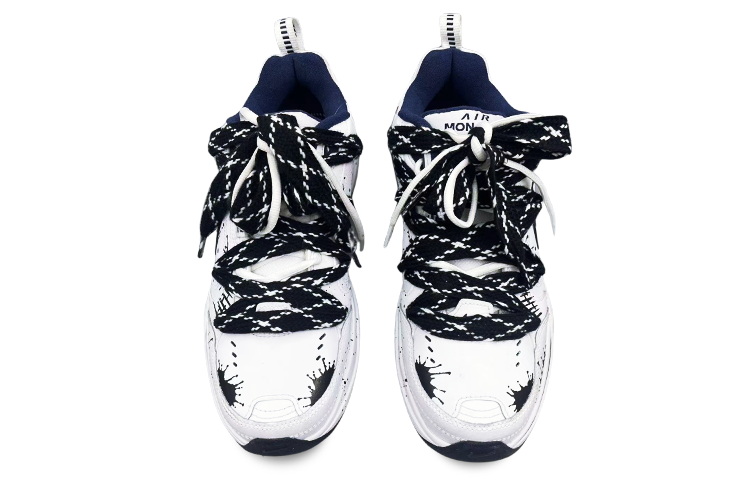 Purchase 나이키 에어 모나크 4 커스텀 '화이트 네이비' 415445-102(Team75-男女同款恶魔降临黑白)