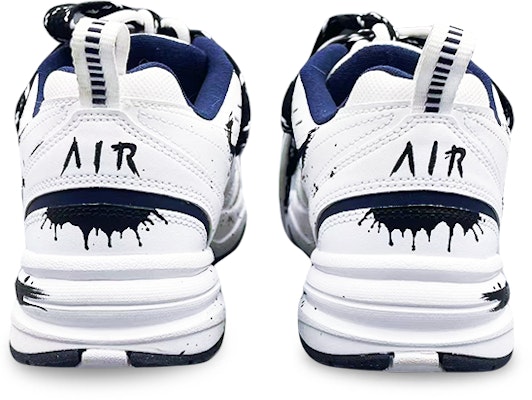 나이키 에어 모나크 4 커스텀 '화이트 네이비' 415445-102(Team75-男女同款恶魔降临黑白) Details for 나이키 에어 모나크 4 커스텀 '화이트 네이비' 415445-102(Team75-男女同款恶魔降临黑白)