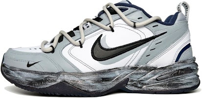 【訂製球鞋】 Nike Air Monarch 4 White Navy 合成皮革人造皮 隨性街頭 解構鞋帶 酷炫 百搭 防滑耐磨 低筒 爸爸鞋 男女同款 黑灰 Buy 【訂製球鞋】 Nike Air Monarch 4 White Navy 合成皮革人造皮 隨性街頭 解構鞋帶 酷炫 百搭 防滑耐磨 低筒 爸爸鞋 男女同款 黑灰