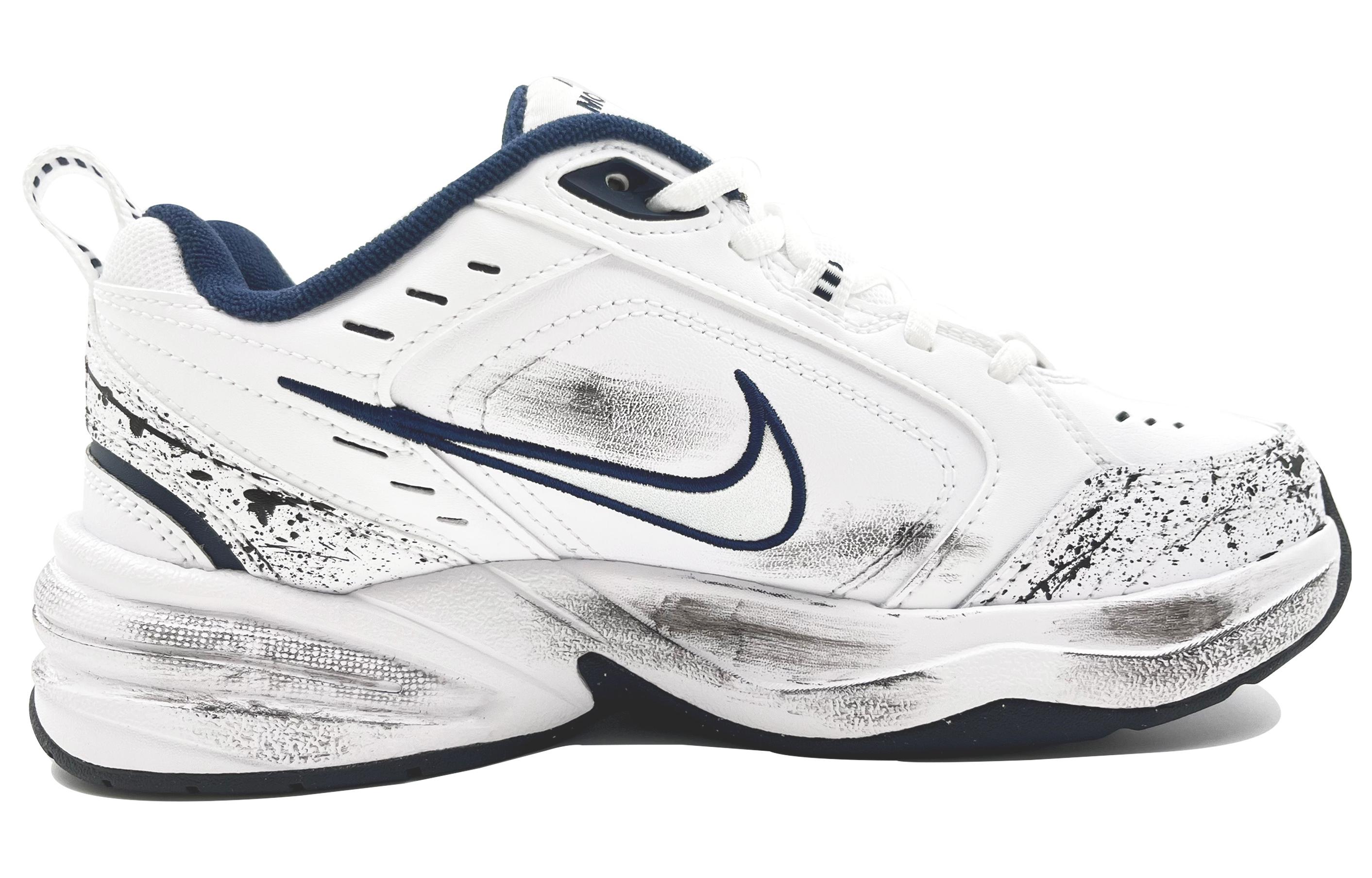 [Custom Shoes] Nike Air Monarch 4 'White Navy Chinese Landscape' 圖 2