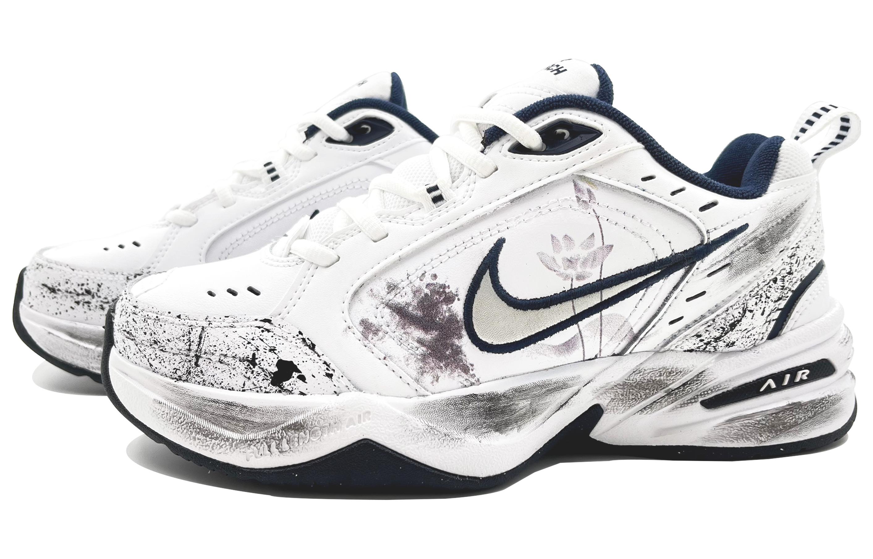 [Custom Shoes] Nike Air Monarch 4 'White Navy Chinese Landscape' 圖 3