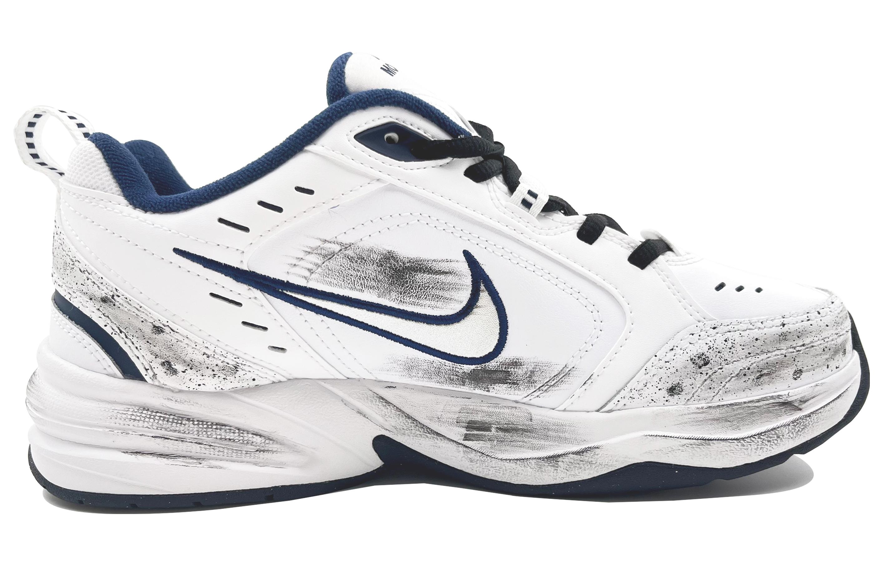 Order ナイキ エア モナーク 4 白紺 国風水墨スラムダンク (custom) 415445-102(Team113-灌篮)