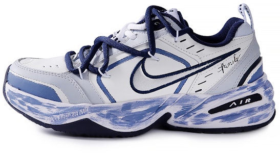 【定制球鞋】 Nike Air Monarch 4 白色海軍藍 月球之上 復古經典 耐磨 低筒 老爹鞋 男女同款 藍白 Buy 【定制球鞋】 Nike Air Monarch 4 白色海軍藍 月球之上 復古經典 耐磨 低筒 老爹鞋 男女同款 藍白