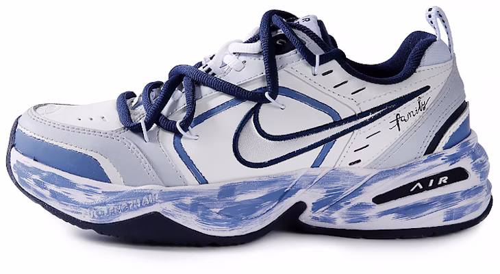 【定制球鞋】 Nike Air Monarch 4 白色海軍藍 月球之上 復古經典 耐磨 低筒 老爹鞋 男女同款 藍白 Buy 【定制球鞋】 Nike Air Monarch 4 白色海軍藍 月球之上 復古經典 耐磨 低筒 老爹鞋 男女同款 藍白